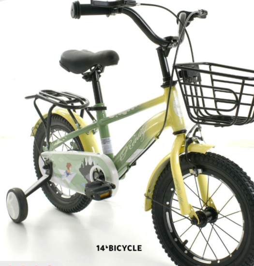 صورة دراجة رالي أطفال رياضية الشكل بلونين مقاس 12,14,16